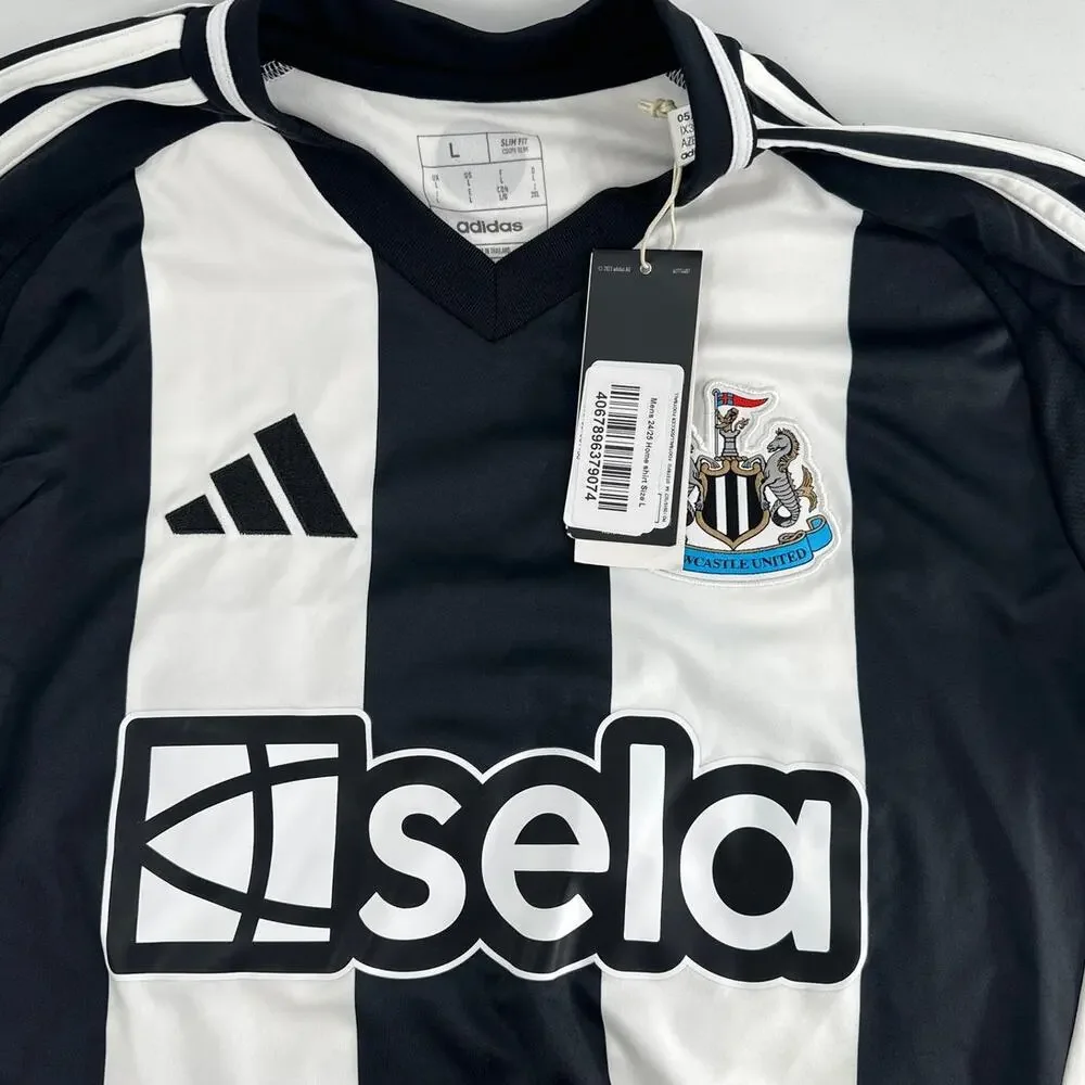Adidas White Black Newcastle United adidas Men's 24/25 Home Shirt Size L